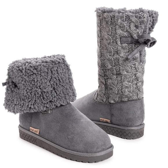 Muk Luks Selena Faux Fur Lined Fold Down Boot - Picture 1 of 11